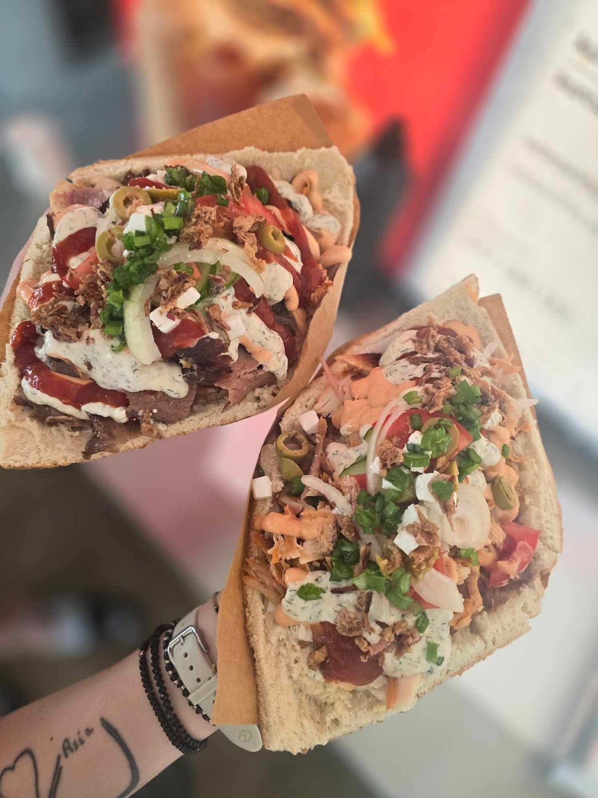 Kebab w picie z warzywami