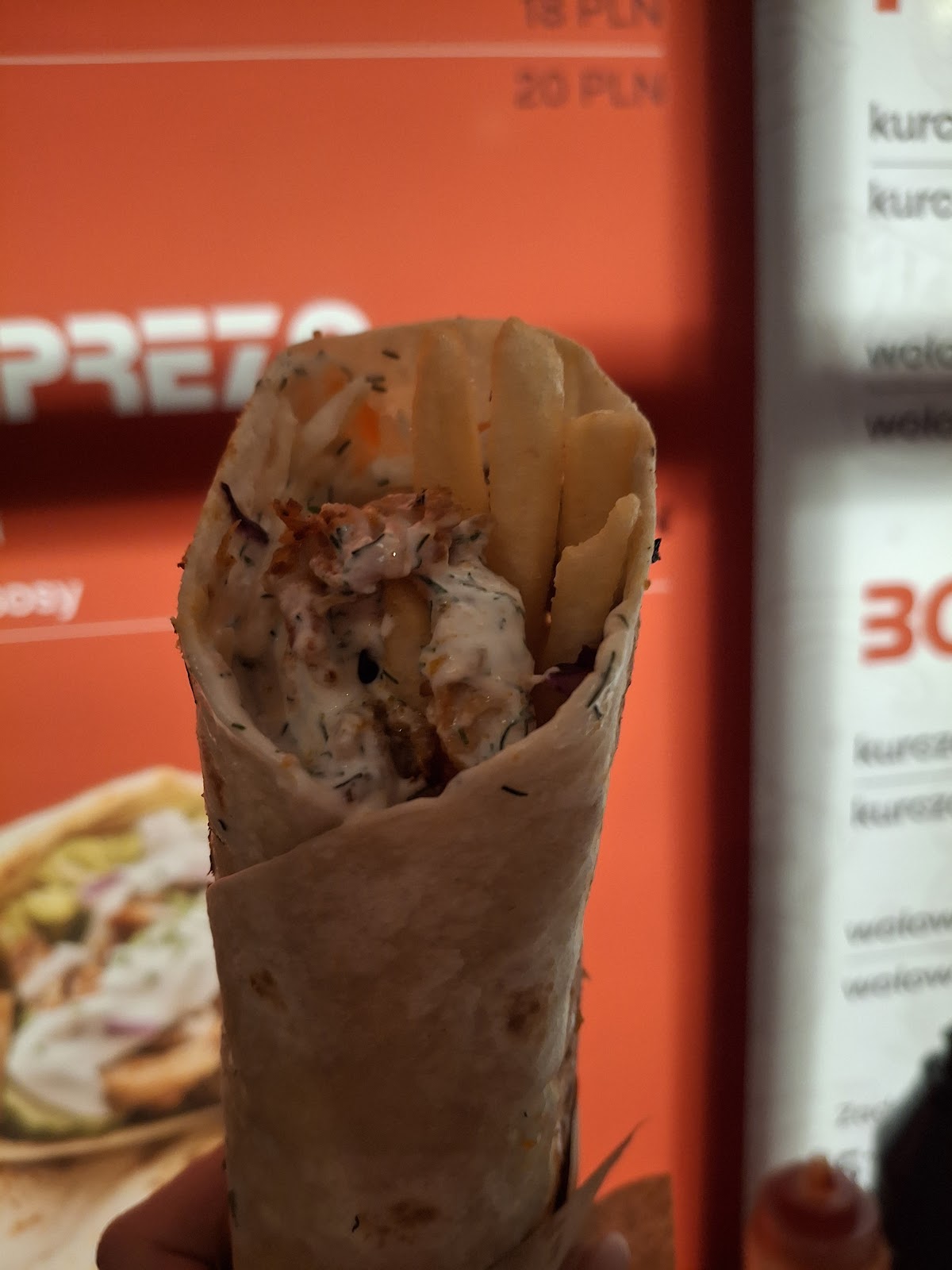 Kebab wrap z frytkami